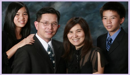 Dr. Thein and his family