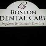 Exterior sign of Boston Dental Care office