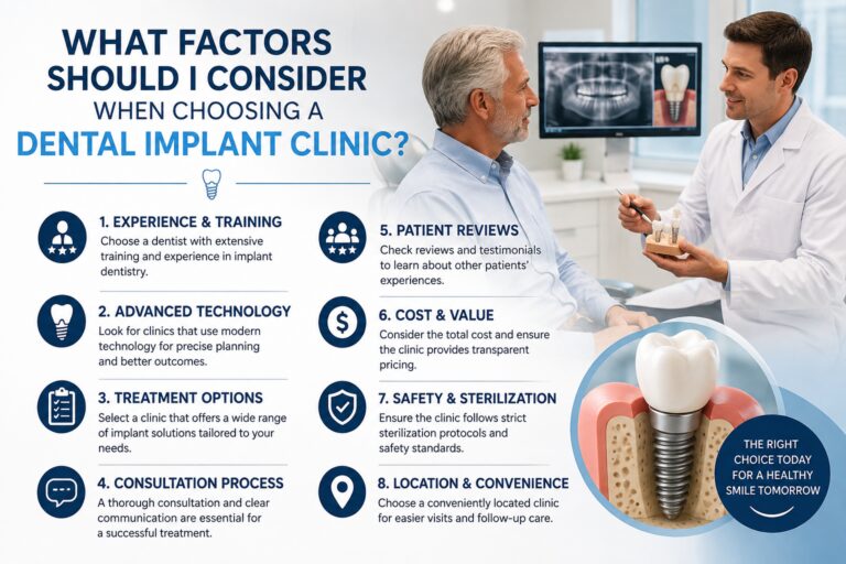 What Factors Should I Consider When Choosing a Dental Implant Clinic?